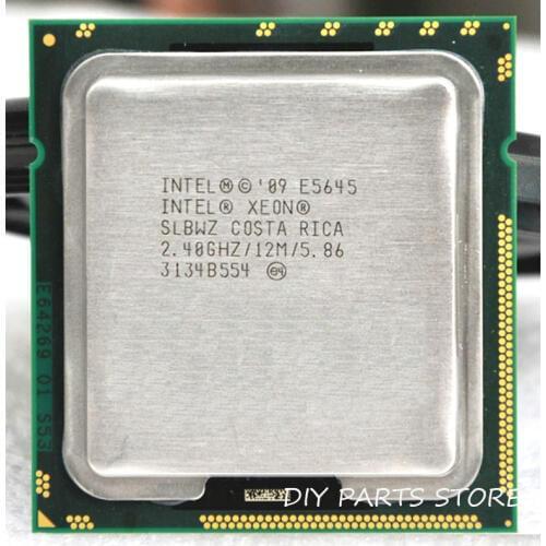 INTEL XEON E5645 Six-Core 2.4 GHz LeveL2 12M WORK FOR LGA 1366 montherboard