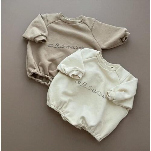 Newborn Baby Girl Boy Spring Autumn Clothes Cute Dinosaur Long Sleeve Triangle Romper Jumpsuit Casual New born Outfits