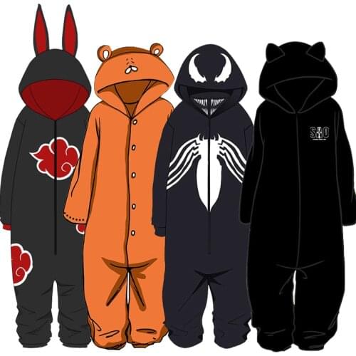 Shippuden Date A Live Tokyo Ghoul Fate/Grand Order Jumpsuit Cosplay Animal Doma Umaru Onesies Rompers Pyjamas Sleepwear