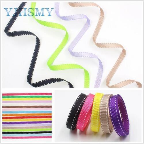 YJHSMY,I-19807-1813,10mm 5yardsSolid color white dotted ribbon, DIY bow cap accessories and decorations
