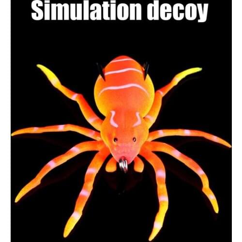 Lingyue Spider Soft Bait 8cm 7g Silicone Artificial Bait Softbait Fishing Lures Without Herbs with Realistic Design