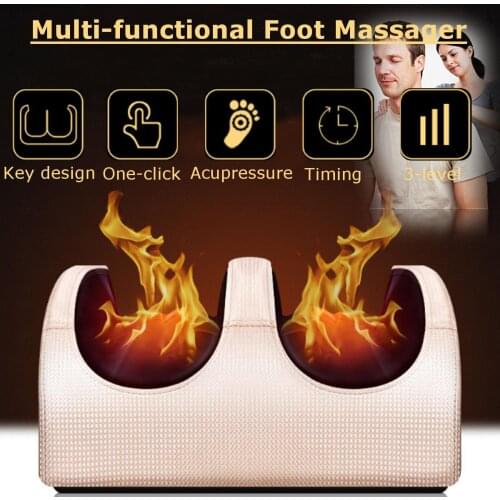 Foot Massage Machine Electric Shiatsu Foot Massager Heating Therapy Foot Massage Roller for Relief Leg Fatigue Women Men Gift