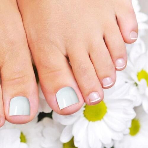 500Pcs False Toenails Stylish Easy to Apply ABS Pedicure Fake Extension Tips for Women