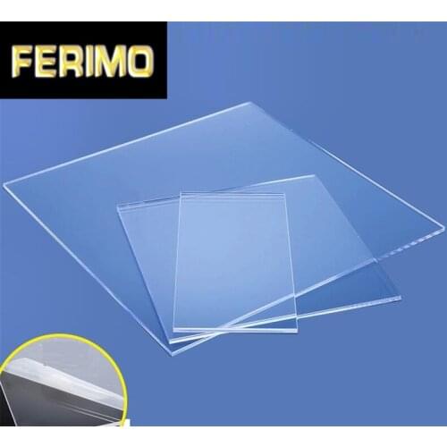 1-10pcs Multi-size 4mm Thickness Plastic Transparent Board Perspex Panel organic glass polymethyl methacrylate