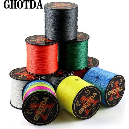 500M 4 Strands Multi-filament Fish Rope Cord PE Braided Fishing Lines Wire for All Fishing