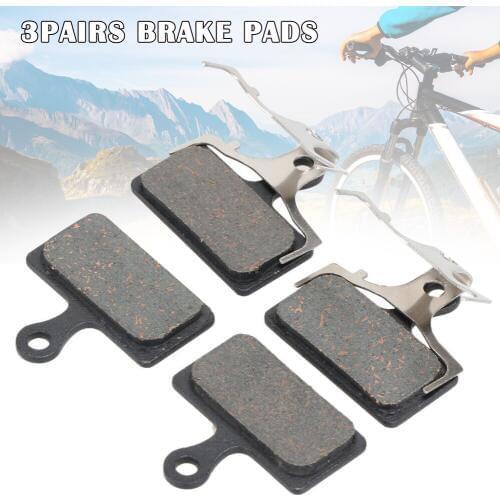 2019 Newly 3 Pairs Bicycle Disc Brake Semi-metal Pads Compatible for Shimano Winzip/M525/m495/m475/m465/c501 N66