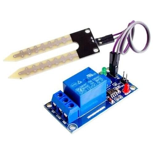 【SIMPLE ROBOT】DC 12V soil moisture sensor relay control module Automatic watering of the humidity starting switch