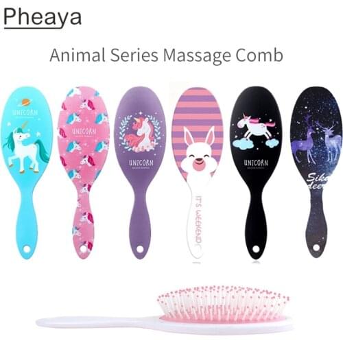 Animal Series Massage Comb Hair Brush Women Anti-Static Airbag Massage Combs Multifunctional Haircare Detangling Styling Tool