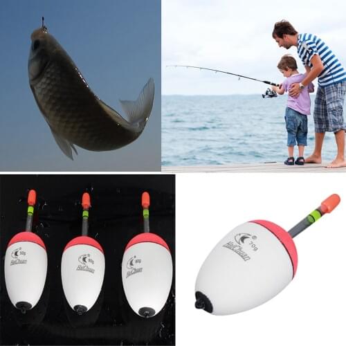 Upgraded version EVA Fishing Float Bobber night luminous Sticks Pot-bellied belly Fishing Tackle Tool 10g/20g/30g/40g/50g/60g