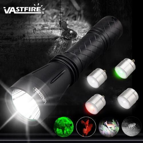 Tactical Flashlight VA-160 Ultra Bright Hunting Scout Lamp Weapon Light Rechargeable Torch 1Mode by 18650 for Hog Coyote Varmint