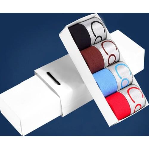 New 4pcs/lot Mens Underwear Boxer Men Cotton Boxer Hombre Cuecas Masculina Boxershorts Man Soft Boxer Shorts Calzoncillo Hombre