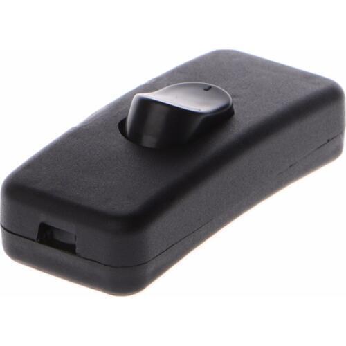 Universal Switches AC 110-250V 2A Inline Lighting Lamp Plastic In Line Cord Rocker Switch