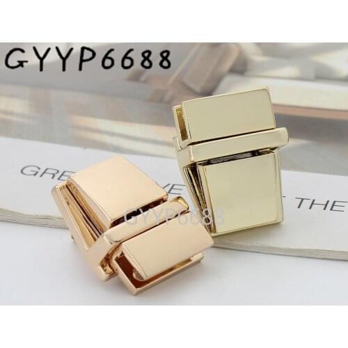 20sets 7 colors 17*25mm high quality tongue shape lock for woman 2021 fashion bags chain purse accessories