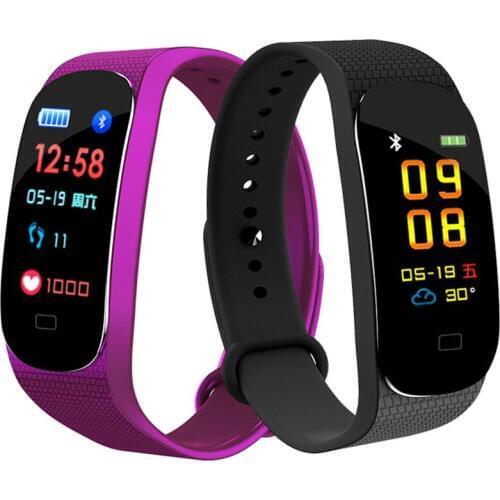 Color Screen Smart Bracelet Heart Rate Blood Pressure Sleep Monitor Wristband Waterproof Pedometer Fitness For Android IOS Phone