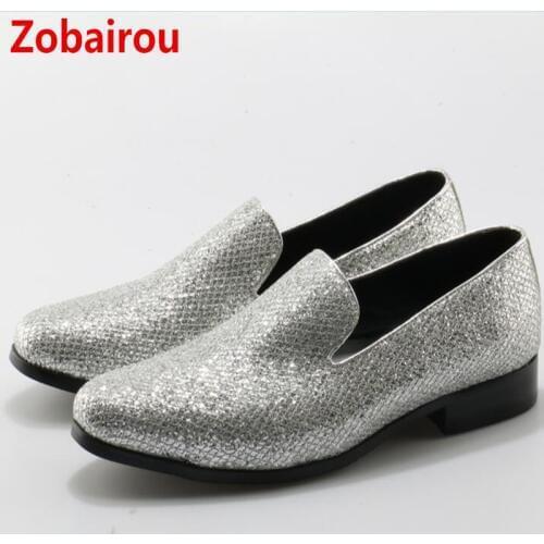 Zobairou sapato social mens leather shoes pointy loafers slip on flats formal shoes men oxford shoes for men summer dress