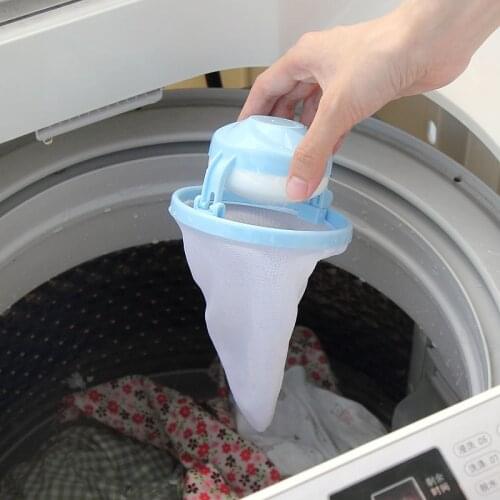 1pcs Floating Pet Fur Catcher Lint Filter Bag Reusable Pet Hair Catcher Remover Tool For Washing Machine Household Tools
