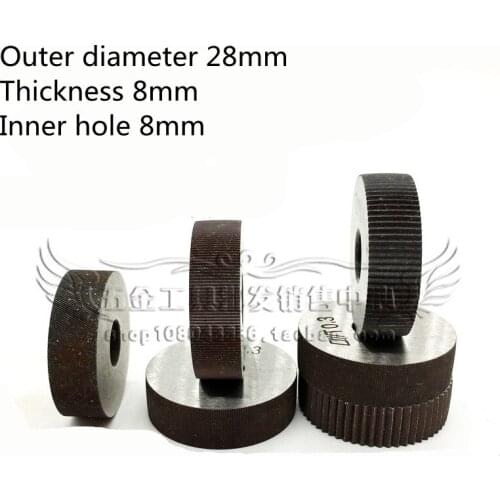 2 PCS Diagonal Coarse 0.3/0.4/0.5/0.6/0.8/1.0/1.2/1.5/1.8/2.0/2.5/3.0mm Pitch Linear Knurl Wheel Knurling Tool