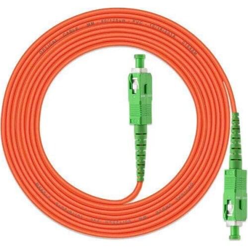 5pcs/lot SC/APC-SC/APC fiber optic patch cord 1M 2M 3M 5M 10M 15M Simplex Multimode optical fiber jumper Free shipping