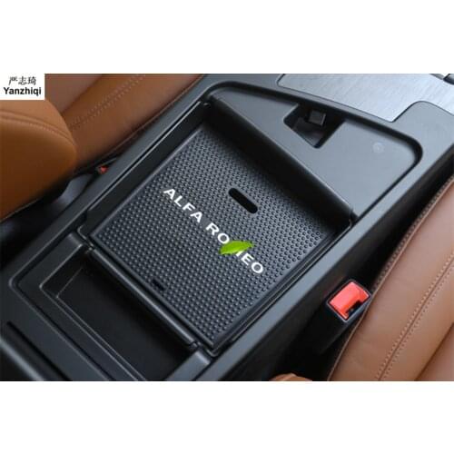ABS Central handbox storage box storage box placement box car stickers car styling For Alfa Romeo Giulia 2017 2018