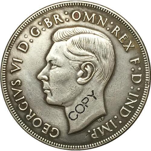 Australia 1938 1 Crowm coin copy 38.6mm