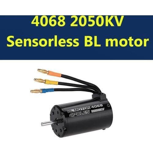 Free Shipping 4068 2050KV 4 poles sensorless brushless motor for 1/8 RC Car model