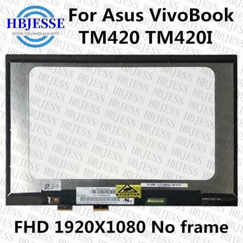 14.0'' EDP LCD Screen Touch Screen Digitizer Assembly Replacement Parts CN:CLF9 For Asus VivoBook TM420 TM420I TM420IA-EC069T