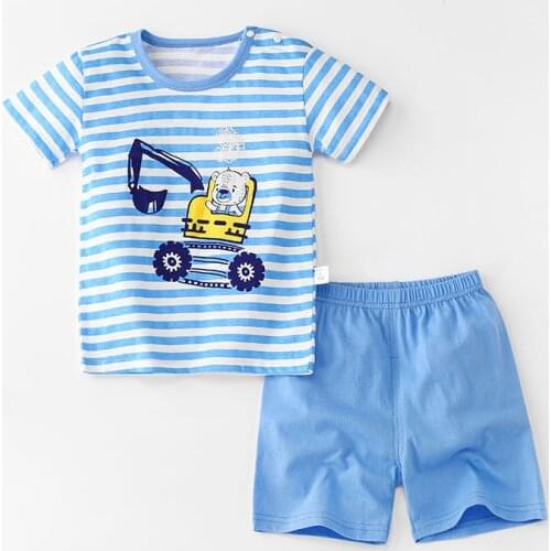 Kids Clothes 2021 Summer Boys Girls Baby T-shirt + Shorts Casual Boys 2 Piece Set Cotton Cute Girl Set Girls Outfits