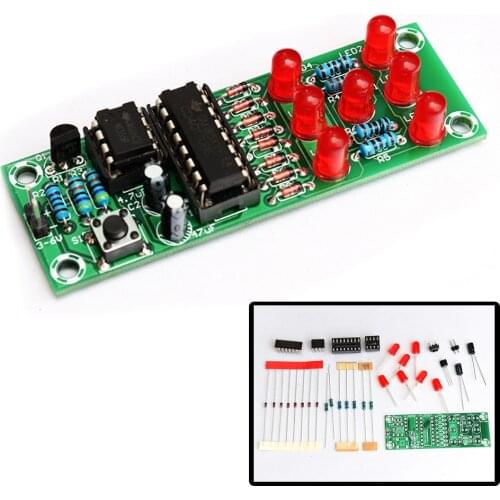 Diy electronic kit set LED dice production kit skills training welding practice fun electronic DIY