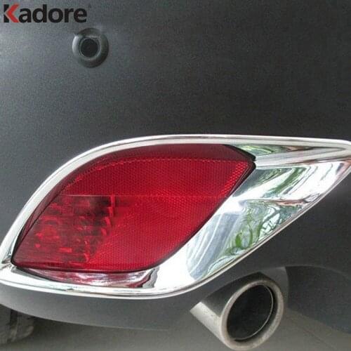 For Mazda CX-5 CX 5 2012 2013 2014 2015 Chrome Rear Fog Light Lamp Cover Trim Tail Foglight Frame Trims Car Styling Accessories