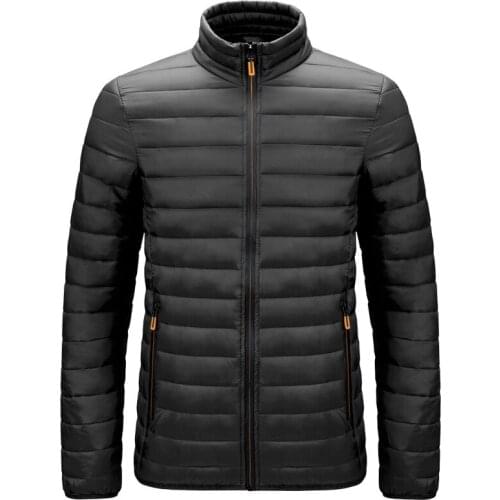 Classic Mens Stand Collar Jacket Autumn Winter Warm Parkas Casual Men Jackets and Coats Sports Outdoor Outwear Mens Tops