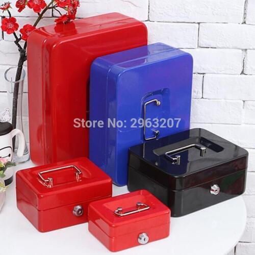 20pcs Safe Small Coin Piggy Bank Metal Saving Money Box Cash Money Box With Locks Fit For Home Office ZA6981