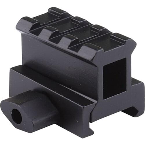 Riser Mount, Low High Profile Rail Riser Mounts Adaptor with 3 Slots Rails for Scope Rings Optics Sights E56D