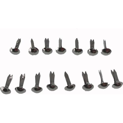 500Pcs Silver Tone Iron Round Metal Mini Brads For Craft Scrapbooking Card Making DIY Rivets Embellishment 9x5mm