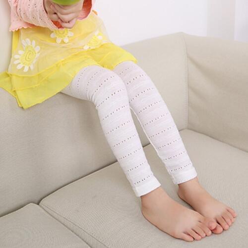 2021 Plain Thin Summer Baby Girls Leggings Knit Cotton Long Korean Pants 1 2 Years Old Infant Toddler Baby Clothes OKL194001