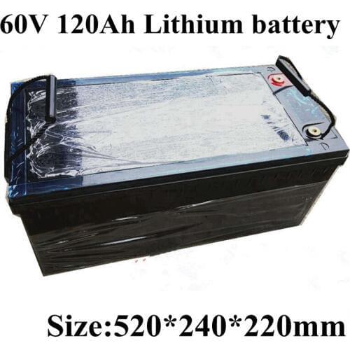 60V 120AH Li-ion Lithium Replace DEEP CYCLE VRLA AUTO Battery for Solar System Backup Power RV EV Inverter + 10A Charger