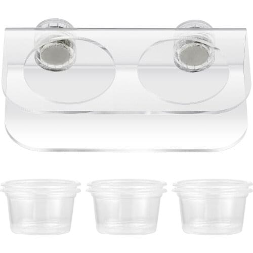 1 Set Reptile Dish Magnetic Feeding Bowl Food Water Dish for Gecko Lizard Spider