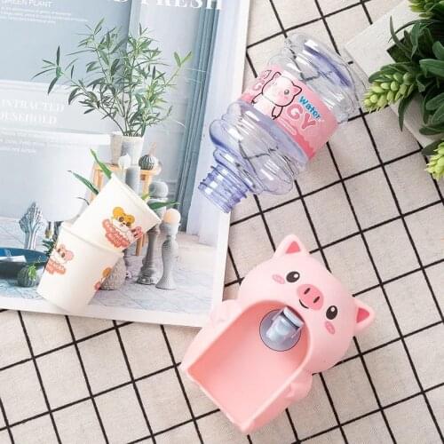 Mini childrens drinking fountains cartoon piglet drinking fountains childrens play house mini toys kitchen toy set