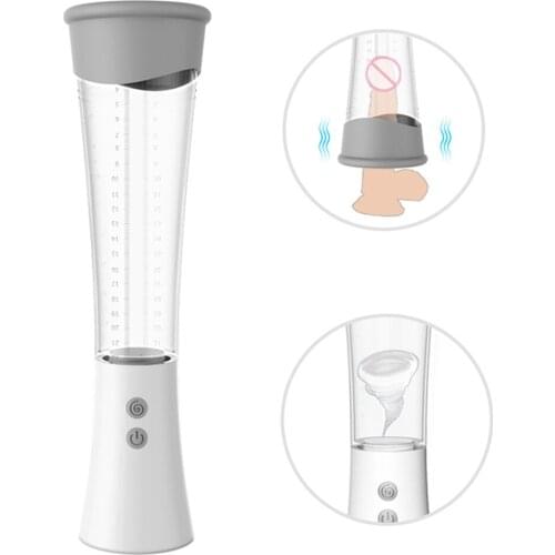 Male Automatic Vacuum Penis Pump Effective Therapy Powerful Handheld Massager Kit Air Setting Devices for Stronger Longer