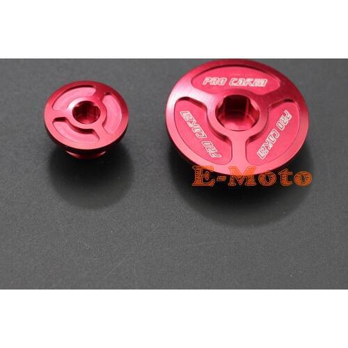 Red CNC Engine Timing Cap Cover Plug Set CRF150R CRF250R CRF450R CRF450X Motorcycle Dirt Bike Motocross