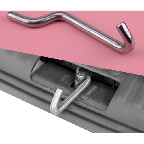Stainless Steel Tailgate Tail Locker Extender Air Vent Lock Latch Standoff Fit For VW T4 T5 T6