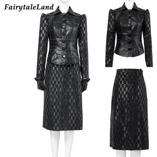 Newest Joker Cruella Cosplay Dress Fashion Evil Queen Costume Black White Lady Black Outfit Evening Party Emma Magic Formal Suit