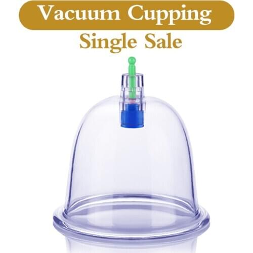 Big Size Plastic Vacuum Cupping Cups Suction Cups Jars Plastic Vacuum Suction Therapy Cupping Cans 4pieces/set
