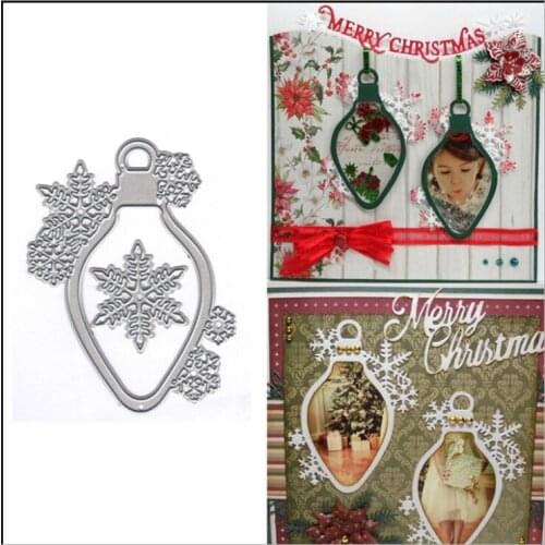 Lantern Christmas Ornaments Metal Cutting Dies for Craft Dies Scrapbooking Album Embossing Paper Card Die Cut Decor