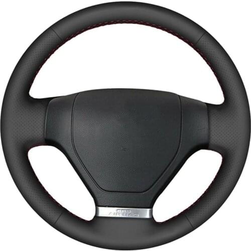 Hand Sewing Car Steering Wheel Cover For Hyundai Tiburon 2003-2008 Coupe 2002-2008 Customized Steering Wrap Microfiber Leather