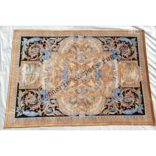 Savonnerie carpets rugs 90 lines hand-knotted Palace ecbdsav 005