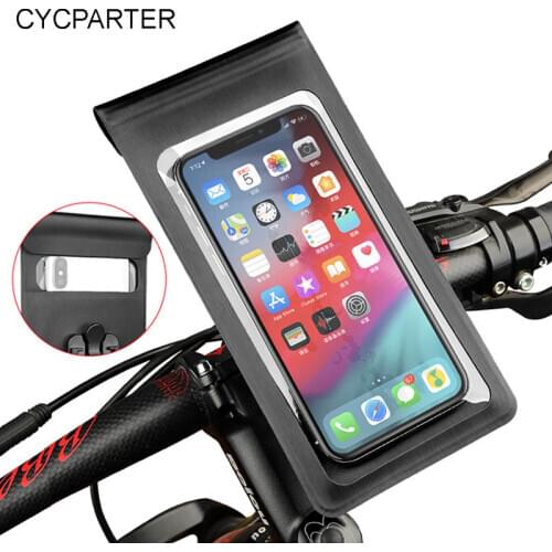 Bicycle Motorcycle Phone Holder Waterproof Case Bike Phone Bag for iPhone Samsung Mobile Stand Support phone holder Cover
