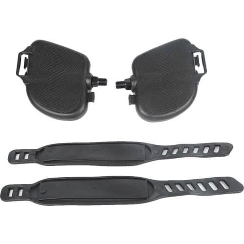Bike Pedal Set Anti-slip Pedal Strap High Quality Pedal Set Adjustable Wearable Accessories For Gym Bicycle Exercise Bikes