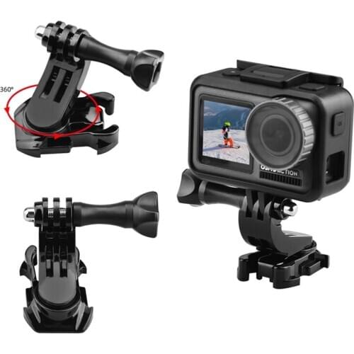 Bicycle Handle Bar Clamp Mount Clip Camera Holder With 1/4" Tripod Adapter for DJI for Osmo Action for GoPro Hero 5 6 7 8