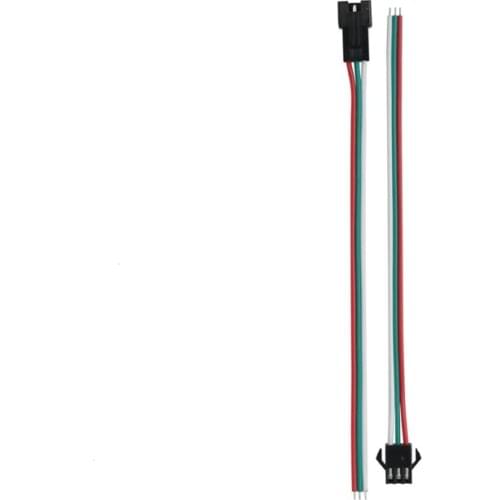 10Pairs 3 Pin JST SM Connectors For WS2812B WS2811 WS2812 LED Strip Female Male