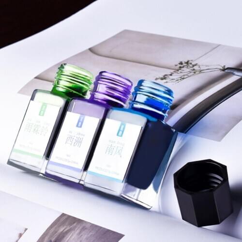 18ml Glitter Powder Color Calligraphy Writing Painting Fountain Pen Ink Students Writing And Painting Colorful ink